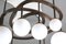 Lampadario in legno laccato, rame e vetro opalino di Yves Faucheur, Immagine 6