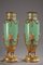 Late 19th Century Green Jade and Gilt Brass Vases, Set of 2, Image 2