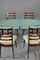 Italian Dining Set and Mahogany Chairs, Set of 7 2