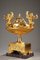 French Empire Centerpiece Perfume Burner in Gilt Bronze and Marble 2