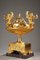 Quemador de perfume para centro de mesa Imperio francés en bronce dorado y mármol, Imagen 2