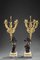 Mid-19th Century Bronze and Marble Candelabra, Set of 2 2