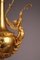 Vergoldeter Kronleuchter aus Bronze & Marmor, Ende 18. Jh., 2er Set 3