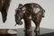 Art Deco Elefant mit Elefantenbabys von Ulisse Caputo 12