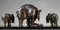 Art Deco Elefant mit Elefantenbabys von Ulisse Caputo 11