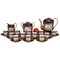 Porzellan Kaffeeservice mit mythologischen Szenen in Sevres Taste, 28er Set 1