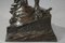 Escultura de bronce del guerrero de finales del siglo XIX de Auguste De Wever, Imagen 4