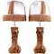 Lampes Montées Art Nouveau avec Nymphes, Set de 2 1