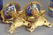 Paris Porcelain and Ormolu Oil Lamps with Polychromatic Decoration, Set of 2 17