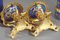 Paris Porcelain and Ormolu Oil Lamps with Polychromatic Decoration, Set of 2, Image 17