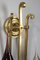 Art Deco Gilded Brass Sconce with Contemporary Glass Globes, 20th Century, Image 6
