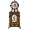 Horloge de Table Viennoise en Émail et Laiton Doré, milieu du XIXe siècle 1