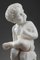 Figura de Putto de mármol con resortes de trigo, siglo XX, Imagen 4