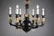 Antique Restoration Six-Light Bronze Chandelier, Image 9