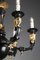 Lámpara de araña antigua de bronce con seis luces, Imagen 5
