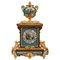 Ormolu and Porcelain Table Clock with Galant Scenes 1