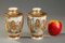 20th-Century Small Porcelain Satsuma Vases, Set of 2 2