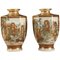 20th-Century Small Porcelain Satsuma Vases, Set of 2, Image 1