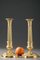 Early 19th Century Gilt Bronze Candlesticks, Set of 2 9
