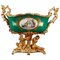 Napoleon III Gilt Bronze-Mounted Green Ground Porcelain Jardinière 1