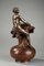 Jugendstil Vase aus Bronze von Jean-Paul Aubé, spätes 19. Jh 3