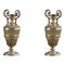 19th-Century Austro-Hungarian Vases in Silver Gilt with Gemstones, Set of 2 1