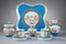 Tea Service Set from Sevres and Château Des Tuileries, Set of 8, Image 4