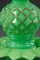 Grüne Mid-19th-Century Glasflaschen aus Opalglas, 2er Set 4