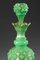 Grüne Mid-19th-Century Glasflaschen aus Opalglas, 2er Set 3