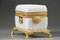 Early 19th Century Charles X White Opaline Jewelry Box 2