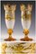 19th-Century Yellow Bohemian Crystal Vases, Set of 2 3