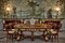 19th-Century Empire Style Mahogany and Gilt Bronze Dining Room Set, Set of 13 14