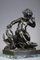 Bronzeskulptur, von einem Krebs eingeklemmtes Kind im Stil von Jean-Baptiste Pigalle 3