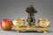 Small Louis XVI Style Inkwell Depicting Cupid Playing Timbales 3