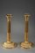 Restoration Gilt Bronze Candlesticks, Set of 2 3