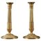 Restoration Gilt Bronze Candlesticks, Set of 2, Image 1