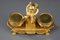 Louis XVI Style Gilt Bronze L'Amour Timbalier Inkwell, Image 6