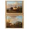 Dieboldt, Landscapes with Cows, Oil on Panel, Set of 2, Framed, Image 1