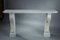 Empire Console in Veined White Marble 2