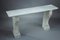 Empire Console in Veined White Marble 3