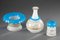 Wasserglas und Flasche aus Opalglas von Saint-Louis Glassworks, 3er Set 3