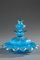 19th Century Blue Opaline Perfume Bottle with Enamel Decoration, Set of 2 3