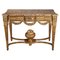 Louis XVI Style Gilded and Carved Wood Console, Image 1