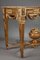 Louis XVI Style Gilded and Carved Wood Console 10