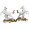 Ormolu-Mounted Porcelain Horses by Samson Manufactory, Set of 2 1