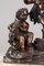 Cupidos tocando música, finales del siglo XIX, grupo de esculturas de bronce, Imagen 3