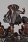 Cupidos tocando música, finales del siglo XIX, grupo de esculturas de bronce, Imagen 9
