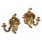 18th Century Louis XV Giltwood Two-Light Sconces, Set of 2 1