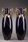 Late 19th Century Blue Ceramic Vases from Gustave Asch, Set of 2, Image 2