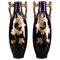 Late 19th Century Blue Ceramic Vases from Gustave Asch, Set of 2 1